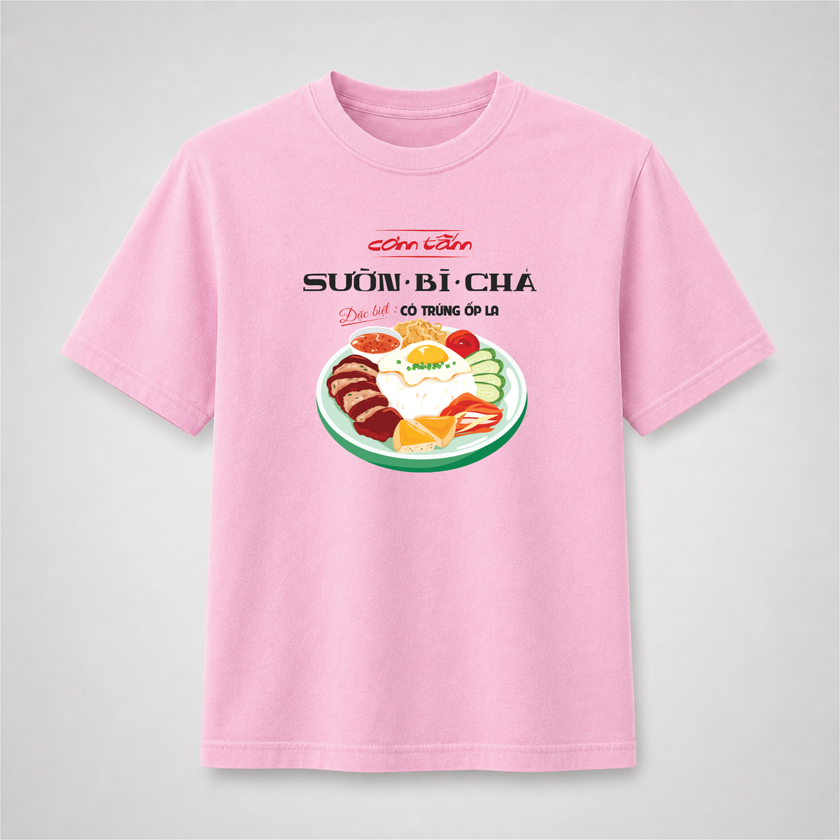 Vietnamese Cơm Tấm T-Shirt – Sườn Bì Chả Food Graphic Tee