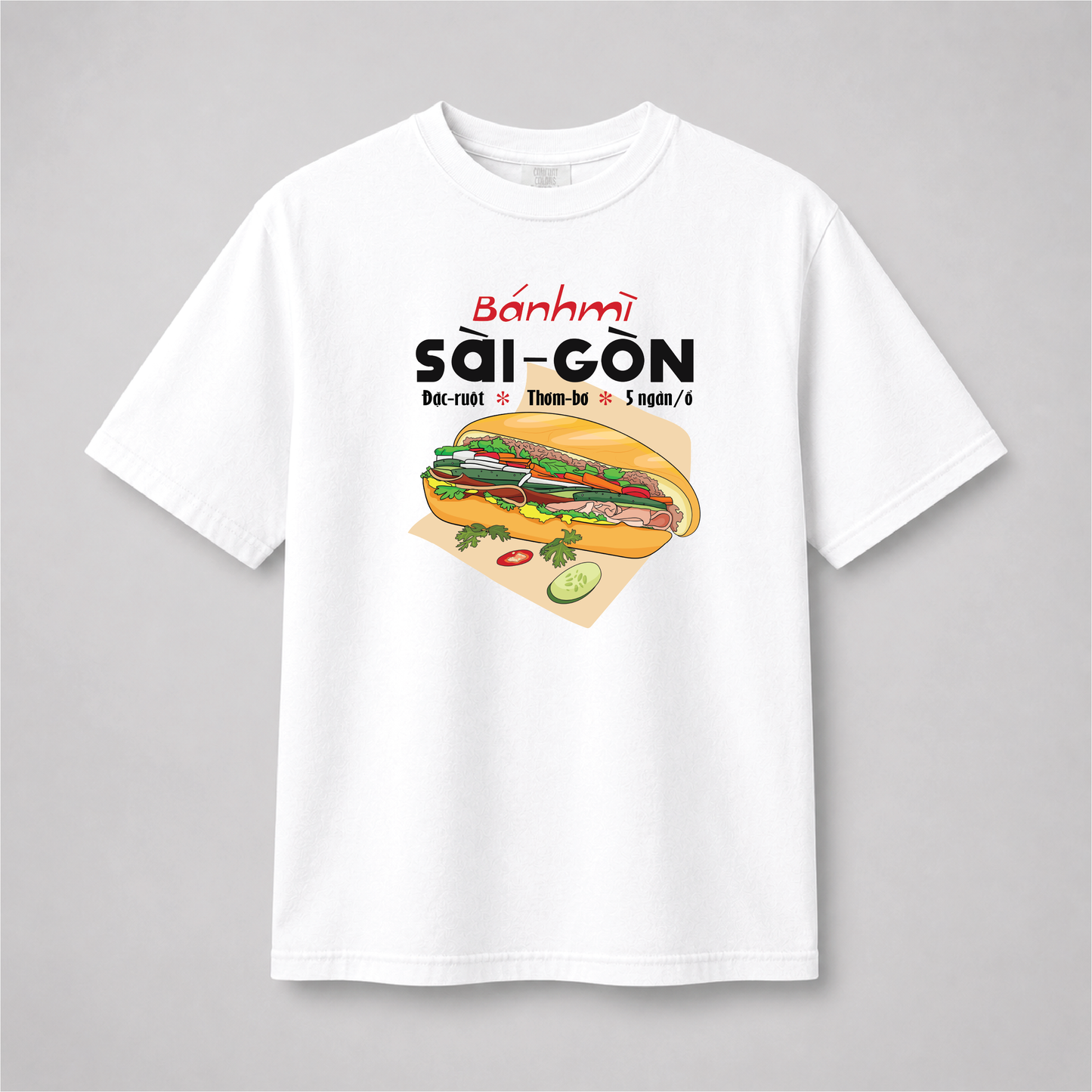 Vietnamese Bánh Mì Sài Gòn T-Shirt – Saigon Food Graphic Tee