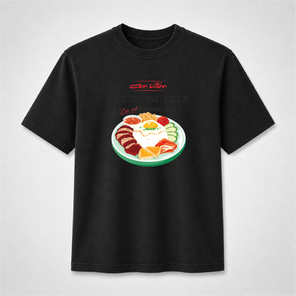 Vietnamese Cơm Tấm T-Shirt – Sườn Bì Chả Food Graphic Tee