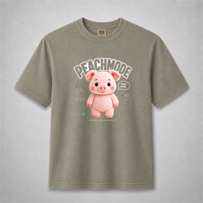 Cute Pig Peach Mode Shirt | Kawaii Self Care Graphic Tee