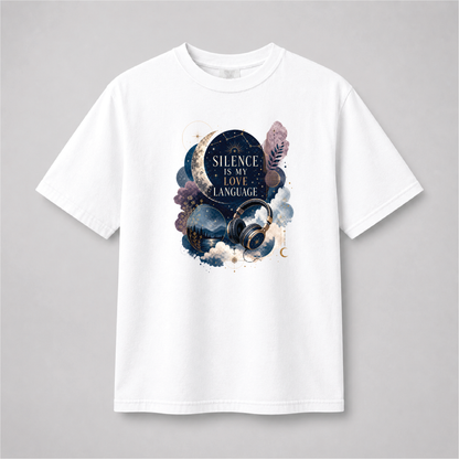 Silence Is My Love Language Headphones Comfort Colors T-Shirt