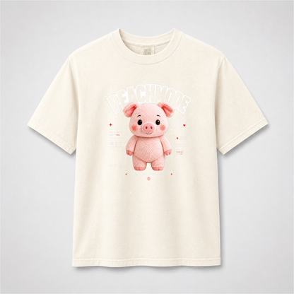 Cute Pig Peach Mode Shirt | Kawaii Self Care Graphic Tee