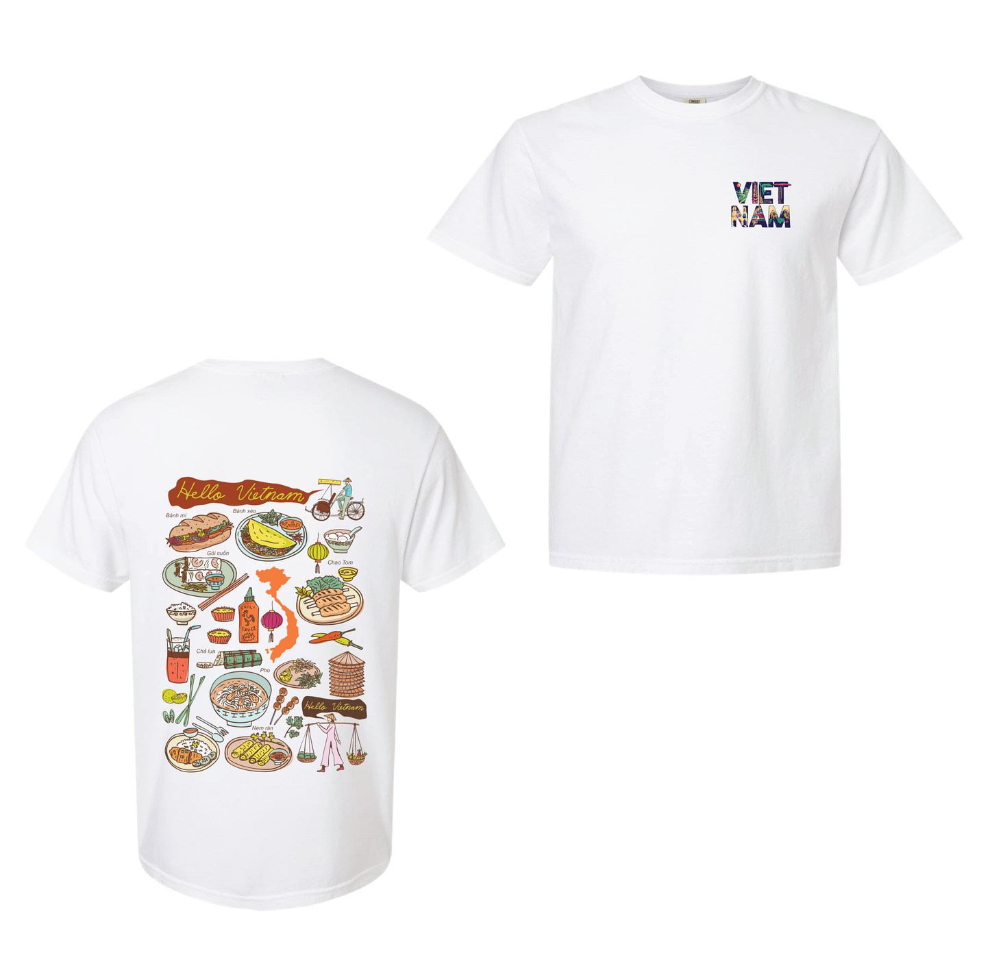 Unisex T-shirt Asian Vietnamese Street Food