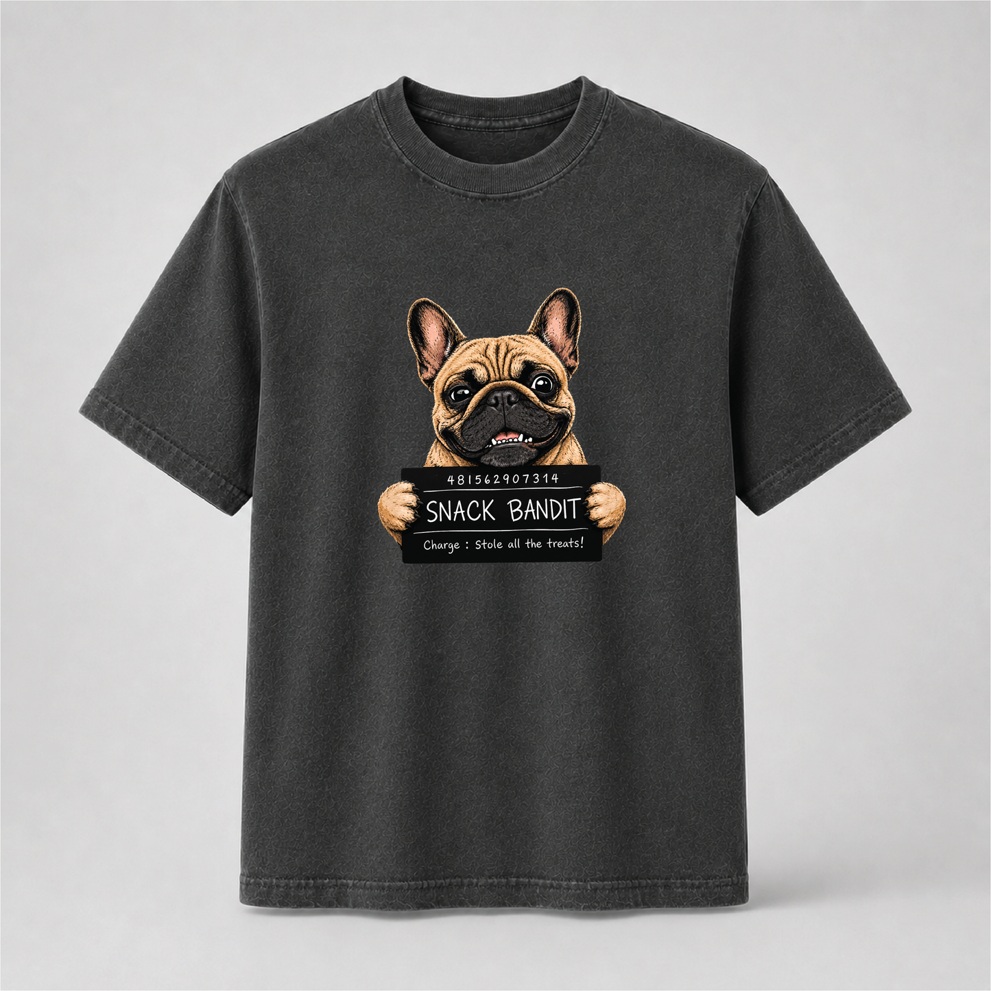 French Bulldog T-Shirt – Snack Bandit Dog Graphic Tee