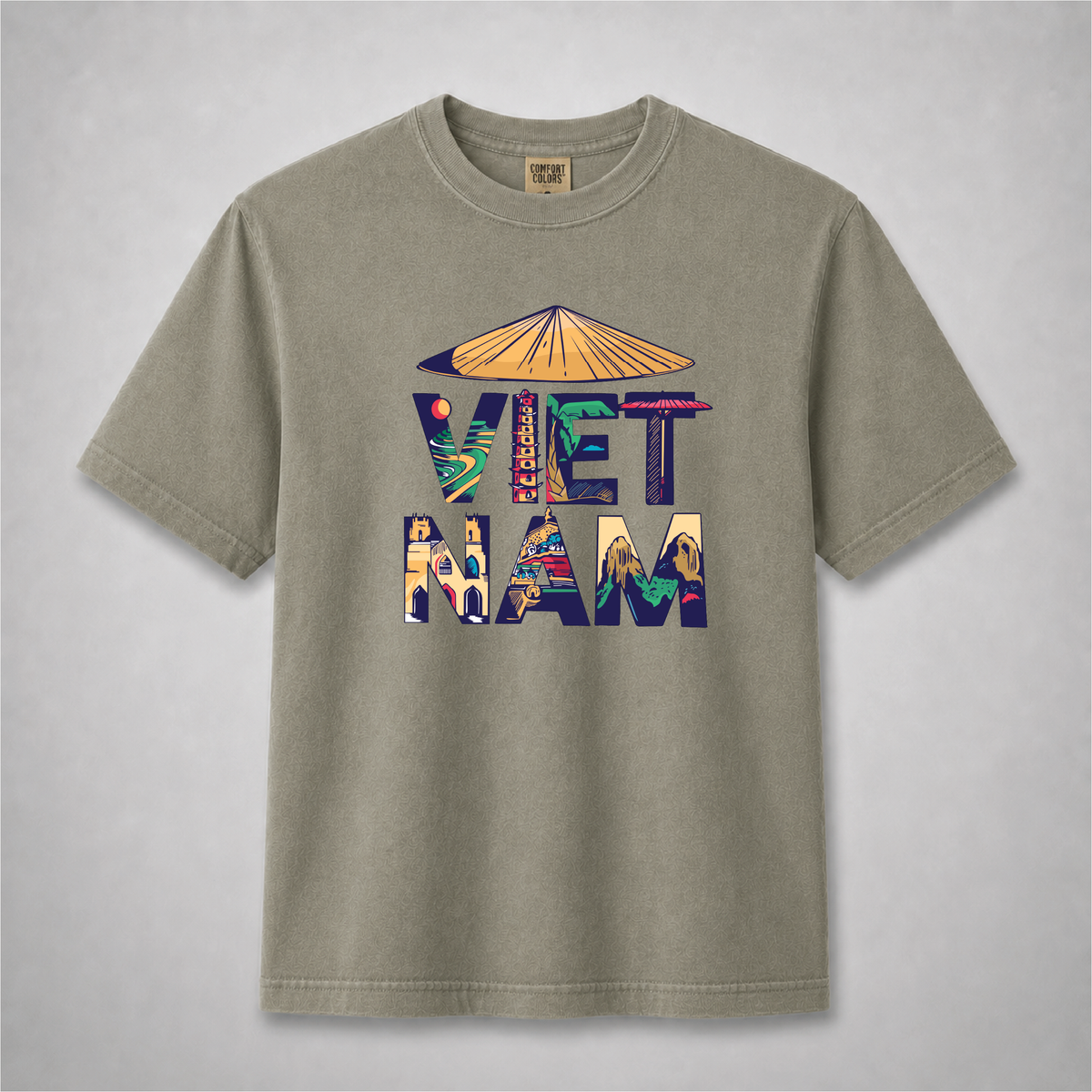 Vietnam Landmark Graphic Tee – Vietnamese Culture Comfort Colors Shirt