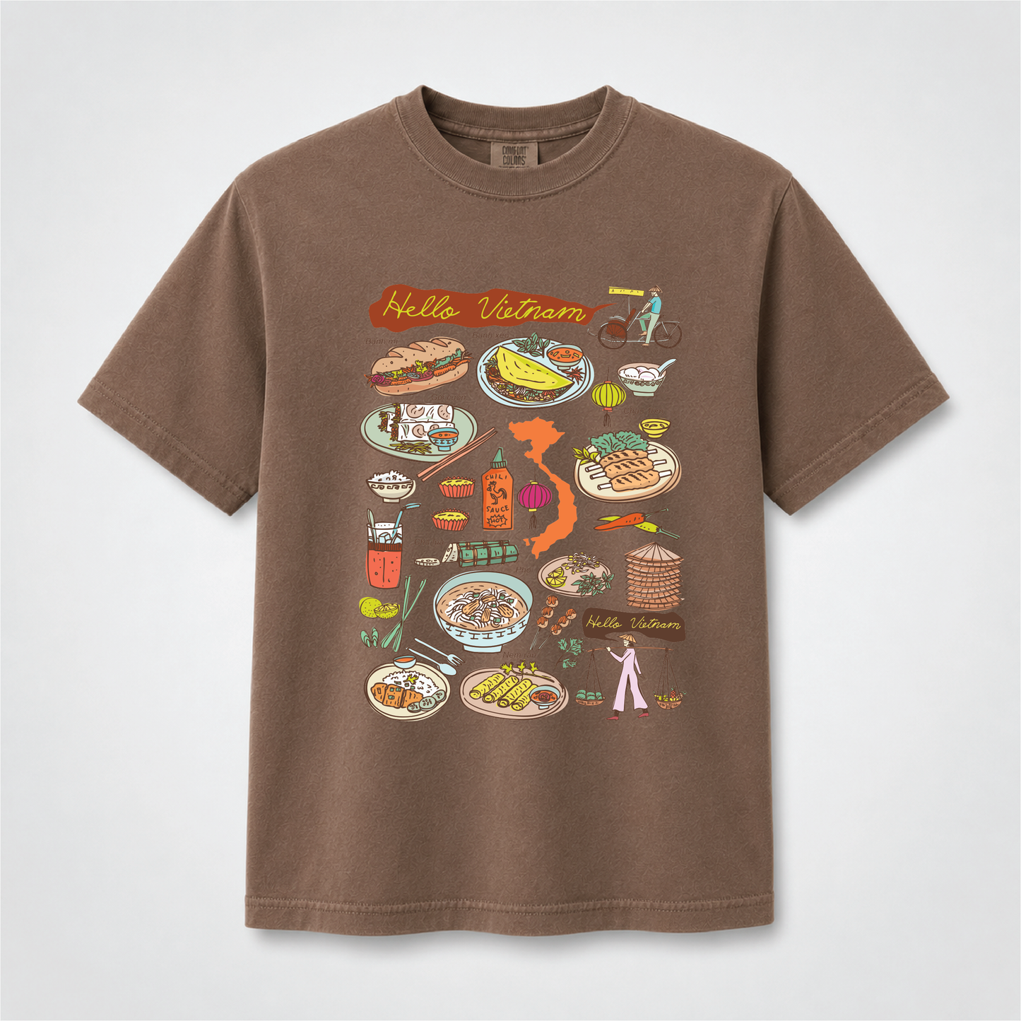 Hello Vietnam Food T-Shirt – Vietnamese Cuisine & Culture Graphic Tee