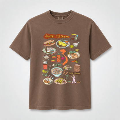 Hello Vietnam Food T-Shirt – Vietnamese Cuisine & Culture Graphic Tee