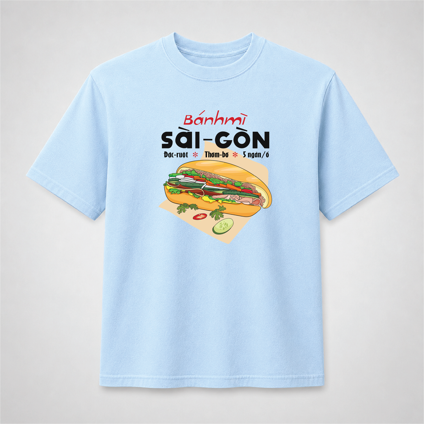 Vietnamese Bánh Mì Sài Gòn T-Shirt – Saigon Food Graphic Tee