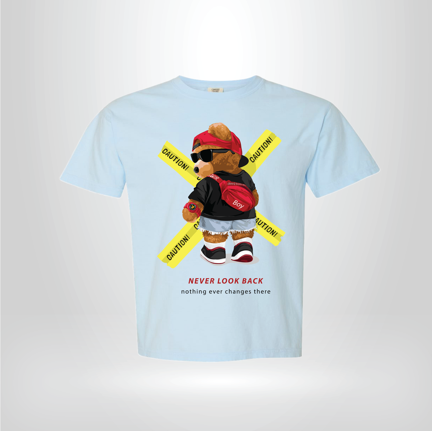 Teddy Bear Shirt – Never Look Back Graphic Tee