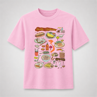 Hello Vietnam Food T-Shirt – Vietnamese Cuisine & Culture Graphic Tee
