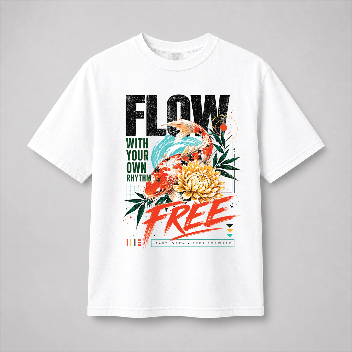 Koi Fish Graphic Tee – Flow Free Zen Shirt