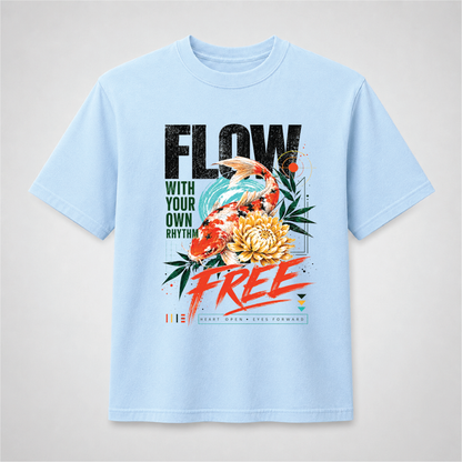 Koi Fish Graphic Tee – Flow Free Zen Shirt