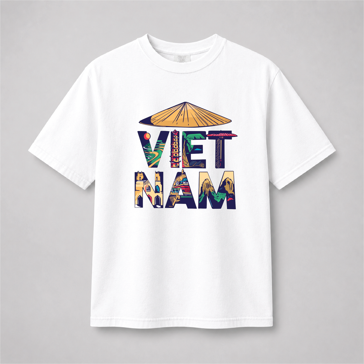 Vietnam Landmark Graphic Tee – Vietnamese Culture Comfort Colors Shirt