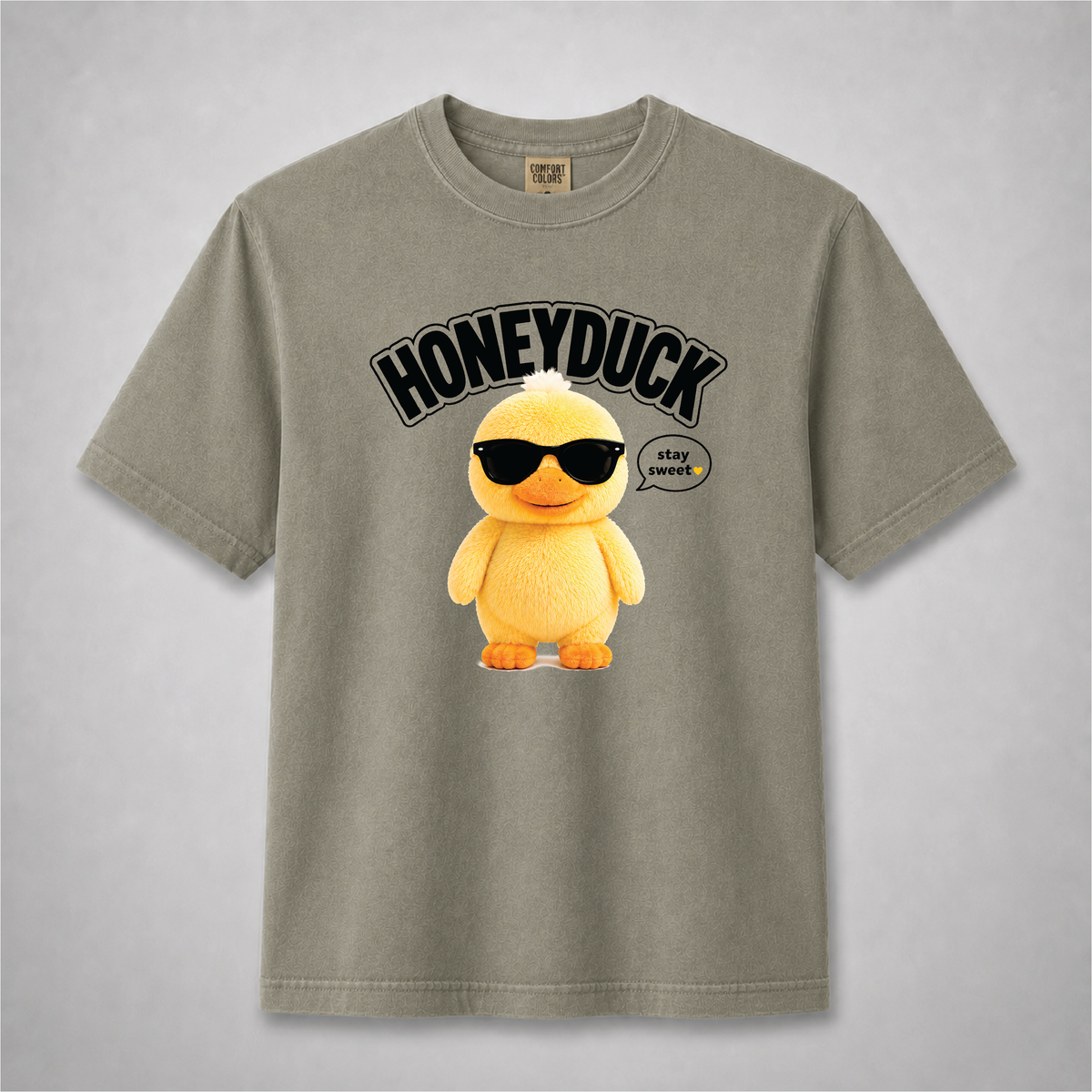 Honeyduck Cute Duck Graphic Tee – Stay Sweet Comfort Colors Shirt