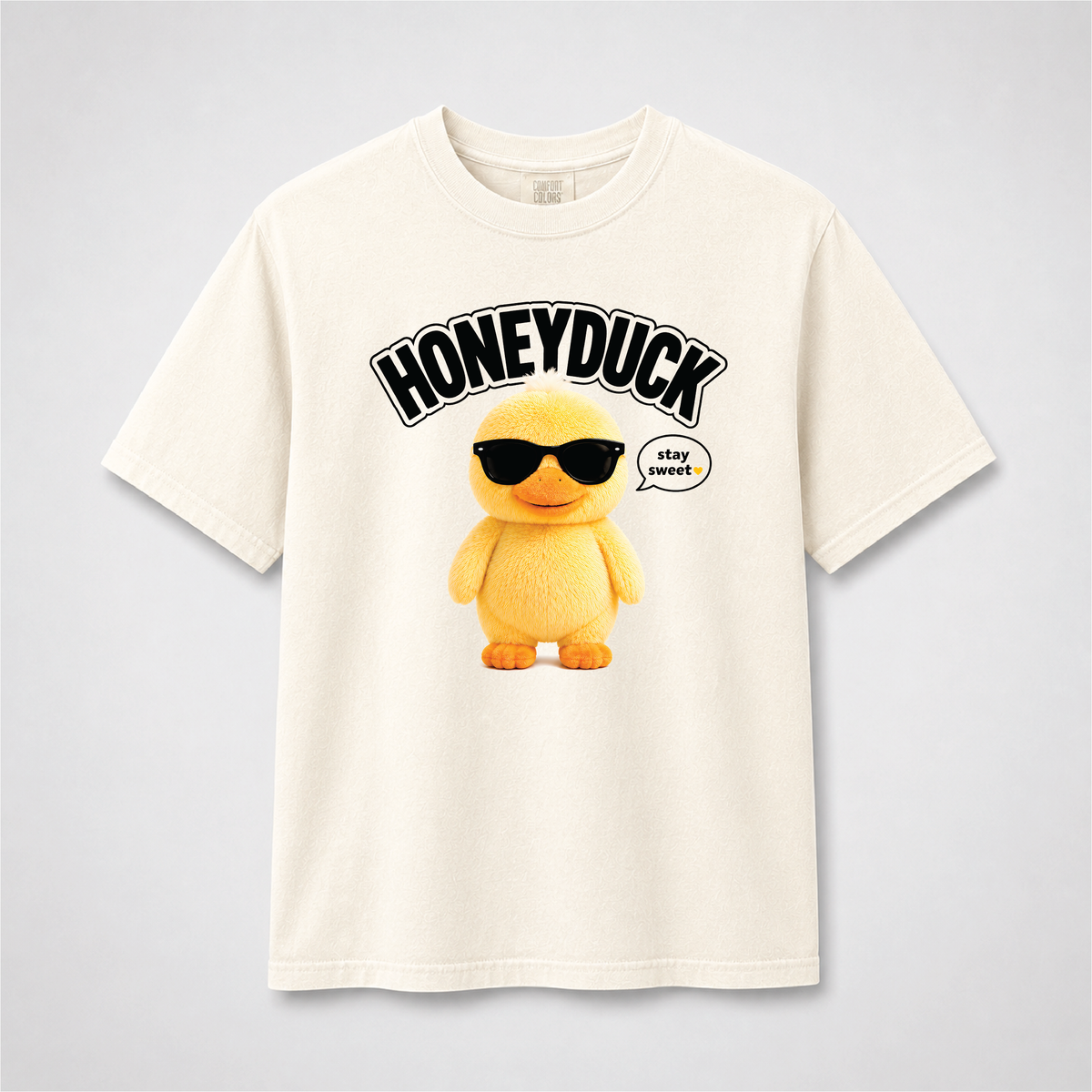 Honeyduck Cute Duck Graphic Tee – Stay Sweet Comfort Colors Shirt