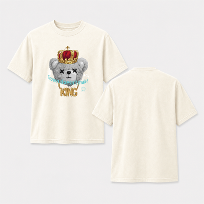 Crown Bear King Streetwear Shirt