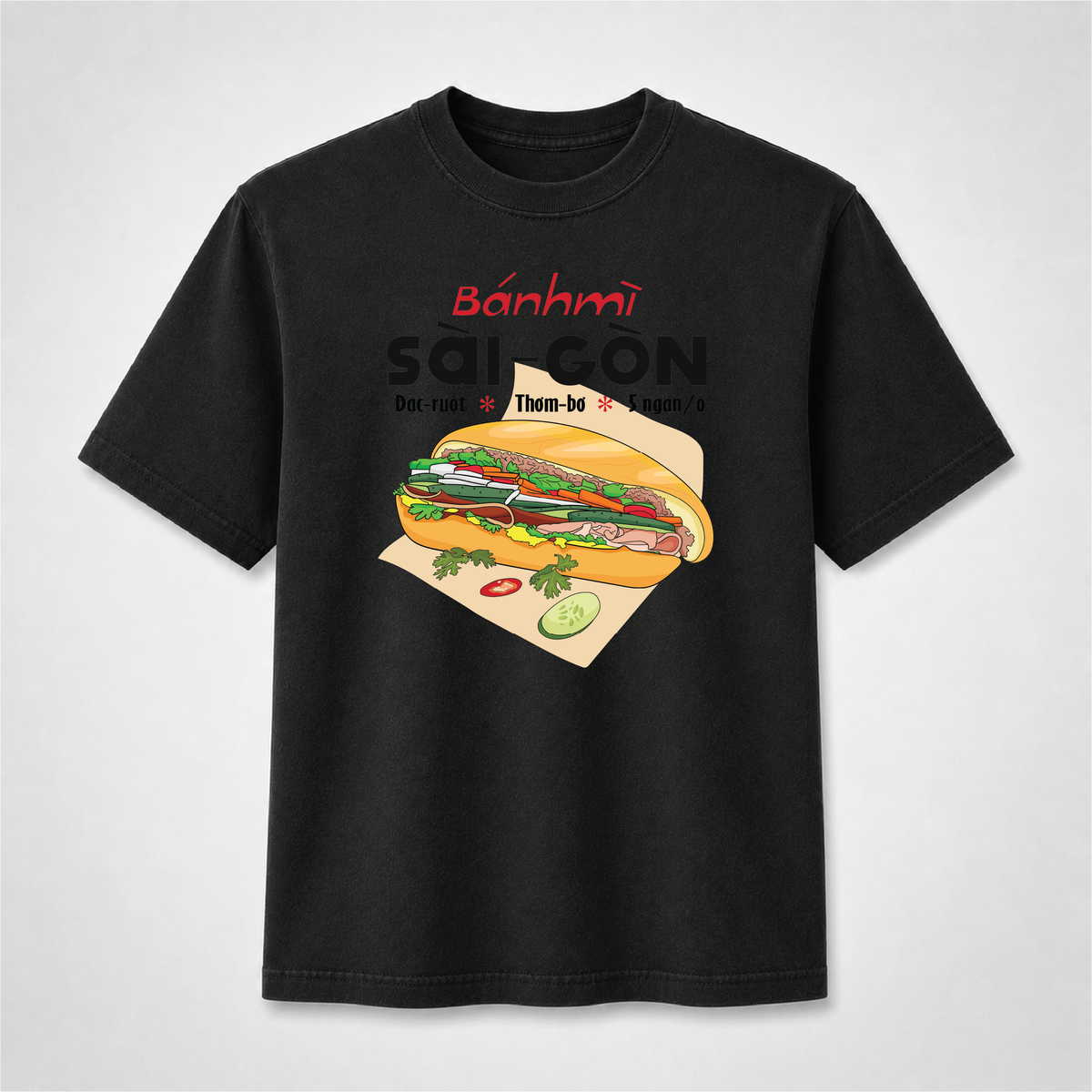 Vietnamese Bánh Mì Sài Gòn T-Shirt – Saigon Food Graphic Tee
