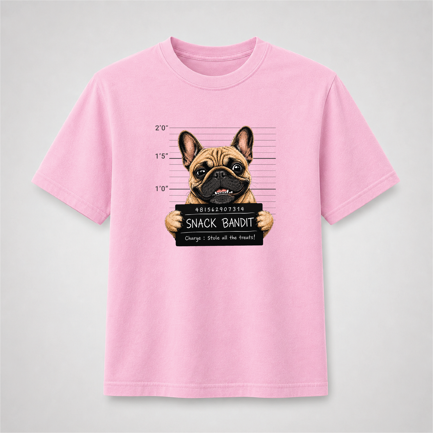 French Bulldog T-Shirt – Snack Bandit Dog Graphic Tee