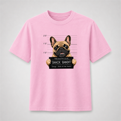 French Bulldog T-Shirt – Snack Bandit Dog Graphic Tee