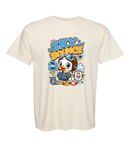 Duckling Aviator Graphic Tee Pilot Animal Gift