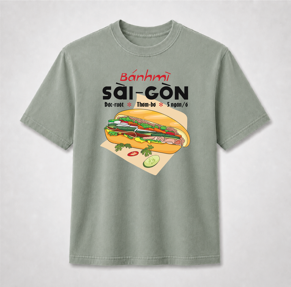 Vietnamese Bánh Mì Sài Gòn T-Shirt – Saigon Food Graphic Tee