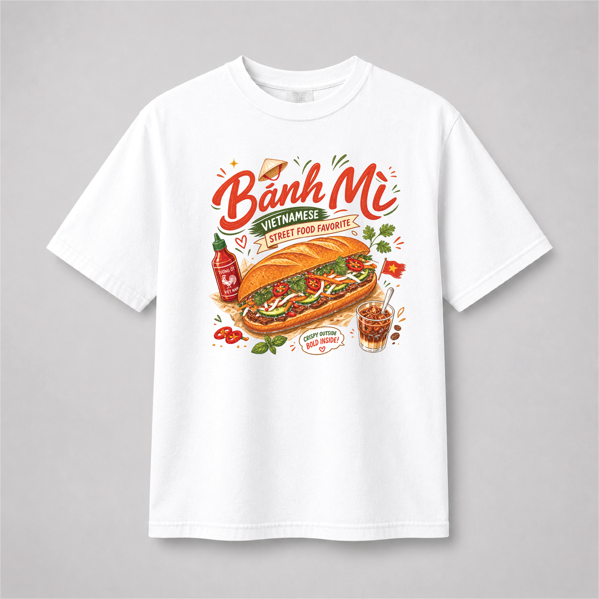 Bánh Mì Vietnamese Street Food Graphic Tee – Comfort Colors Shirt