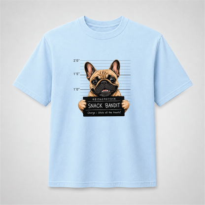 French Bulldog T-Shirt – Snack Bandit Dog Graphic Tee