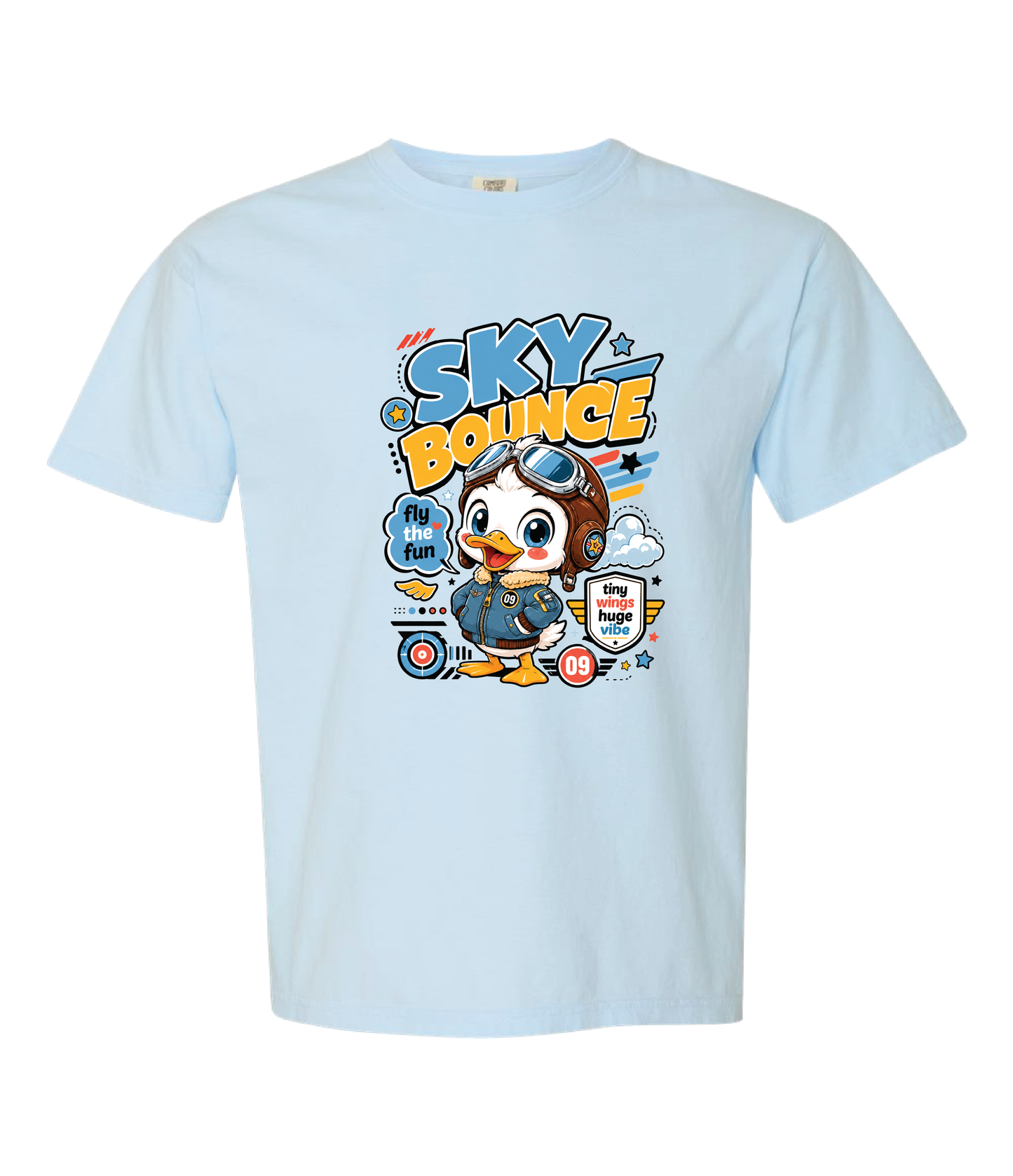 Duckling Aviator Graphic Tee Pilot Animal Gift