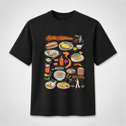 Hello Vietnam Food T-Shirt – Vietnamese Cuisine & Culture Graphic Tee