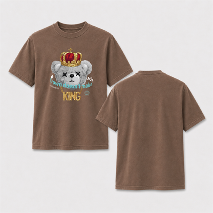 Crown Bear King Streetwear Shirt