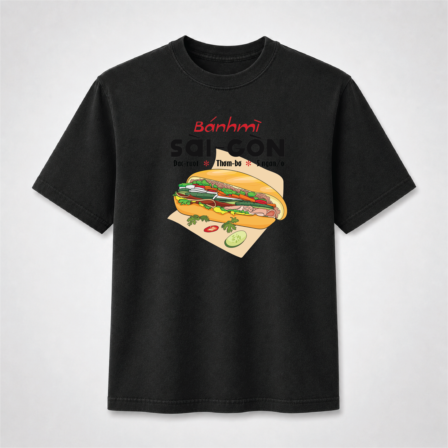 Vietnamese Bánh Mì Sài Gòn T-Shirt – Saigon Food Graphic Tee