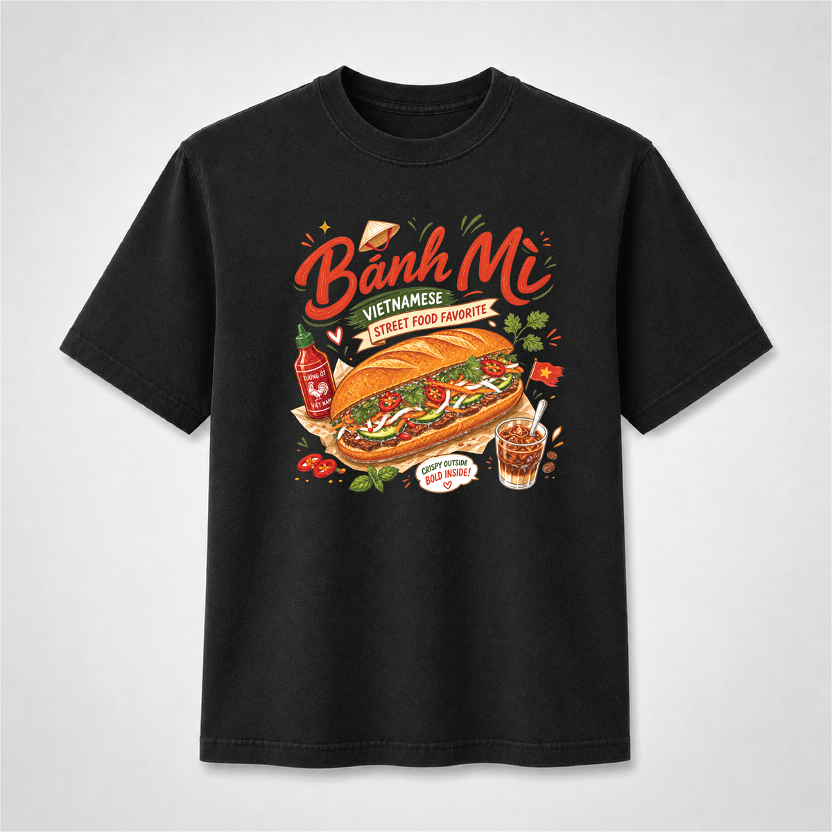 Bánh Mì Vietnamese Street Food Graphic Tee – Comfort Colors Shirt