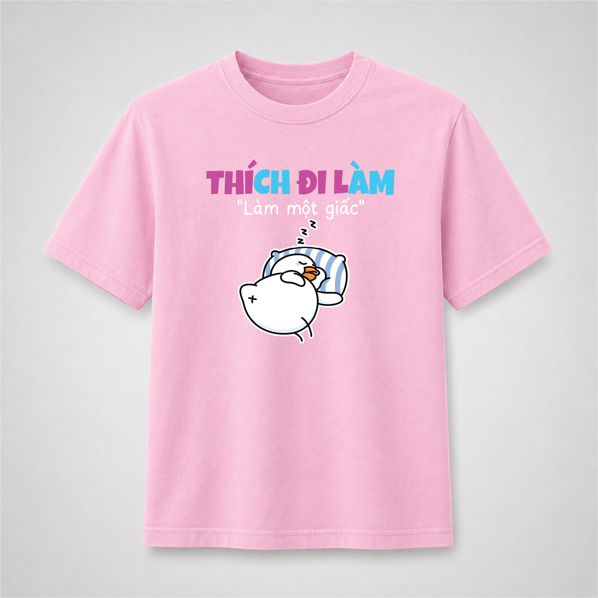 Thích Đi Làm – Làm Một Giấc Funny Sleeping Duck Graphic Tee