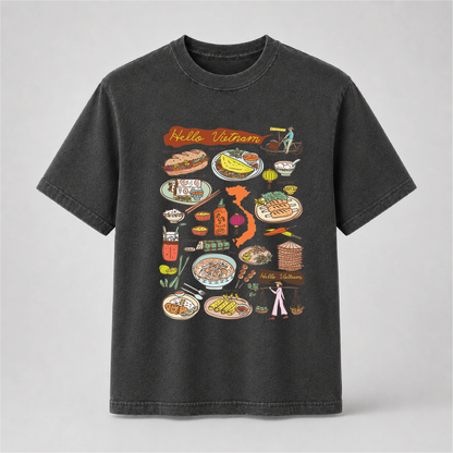 Hello Vietnam Food T-Shirt – Vietnamese Cuisine & Culture Graphic Tee