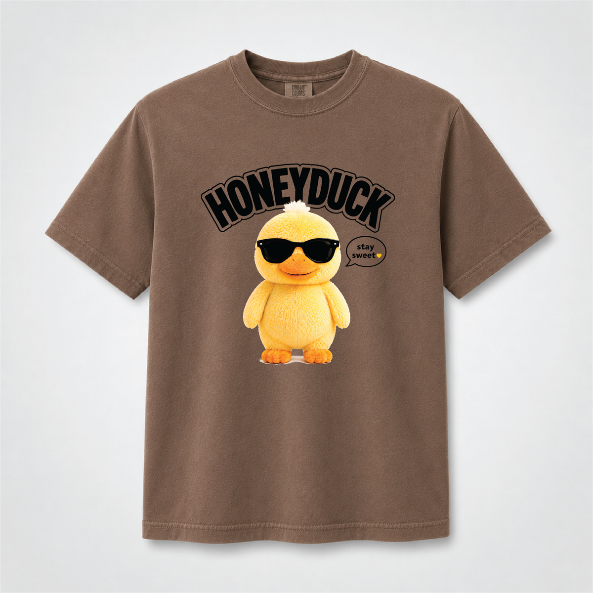 Honeyduck Cute Duck Graphic Tee – Stay Sweet Comfort Colors Shirt